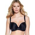 Freya Deco Underwired Moulded Plunge Bra AA4234 (32F, Black)