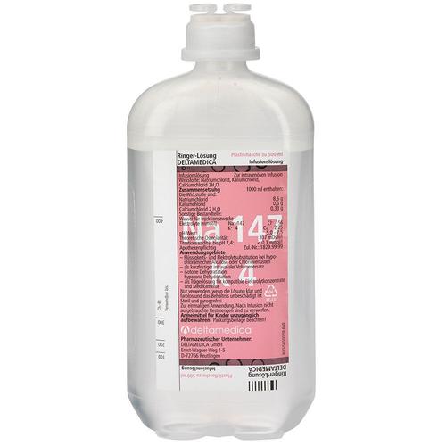 Ringer Lösung Plastik 10x500 ml Infusionslösung