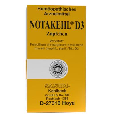 Notakehl D 3 Zäpfchen 10x10 St Suppositorien Image