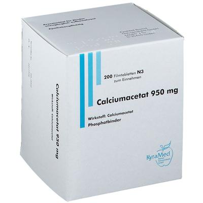Calciumacetat 950 mg Filmtabletten 200 St Image