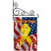 Breeze Decor Support Our Troops 2-Sided Polyester 19 x 13 in. Flag Set in Brown/Orange/Red | 18.5 H x 13 W in | Wayfair