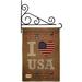 Breeze Decor I Love USA 2-Sided Burlap 19 x 13 in. Garden Flag in Brown | 18.5 H x 13 W x 1 D in | Wayfair BD-PA-GS-111067-IP-DB-03-D-US14-BD