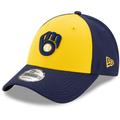 Men's New Era Gold/Navy Milwaukee Brewers Alternate The League 9FORTY Adjustable Hat