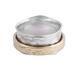 Contrasting Beauty,'Sterling Silver and Brass Meditation Ring from India'