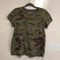 American Eagle Outfitters Tops | Ae Camo Tee | Color: Red | Size: M