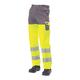 J.A.K. 1110686088 Serie 11106 70% Polyester/30% Baumwolle Bundhose, EN 20471, Klasse 2, Gelb/Grau, 50 R (35/32) Größe