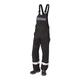 JAK Workwear 12-12003-051-096-82 Modell 12003 EN ISO 1149-5 Antiflame Latzhose, Schwarz/Grau, EU 54/96 Größe, 82cm Schrittlänge