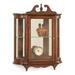 Charlton Home® Narding Cabinet Wood/Glass in Brown | 27.5 H x 21 W x 6 D in | Wayfair 3D95BA06B9874125965FC42FF884798E