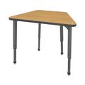 Marco Apex Series Manufactured Wood Adjustable Height Collaborative Desk Wood/Laminate/Metal in Brown | 30 H x 36 W x 23 D in | Wayfair