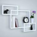 Ballucci Nest Square Interlocking Box Accent Wall Shelf Wood in White | 26.5 H x 18.8 W x 4 D in | Wayfair 00071