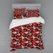 East Urban Home Duvet Cover Set Microfiber in Red | Queen Duvet Cover + 3 Additional Pieces | Wayfair 63C1CF122FE5430E975BC849C342E868