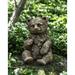 Campania International Bear Cub Concrete in Gray | 12.5 H x 10.5 W x 8.75 D in | Wayfair A-625-GS