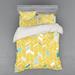 East Urban Home Microfiber Modern & Contemporary Duvet Cover Set Microfiber in Yellow | Queen Duvet Cover + 3 Additional Pieces | Wayfair