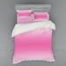 East Urban Home Pink Microfiber Modern & Contemporary Duvet Cover Set Microfiber in Pink/Yellow | Queen Duvet Cover + 3 Additional Pieces | Wayfair