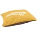 East Urban Home Sweet North Carolina Indoor Dog Pillow Polyester in Yellow | 6 H x 28 W x 18 D in | Wayfair B3EDE0204BCD4A26A94AFE13D276AA1E