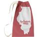 East Urban Home Springfield Illinois Laundry Bag Fabric in Red/Gray | Small (29" H x 18" W) | Wayfair 8E704D606AC64FE89D9B926E2375C9D0
