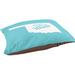 East Urban Home Sweet Home Tulsa Indoor Dog Pillow Polyester in Green/Blue | 6 H x 28 W x 18 D in | Wayfair A49CE3283226421D9BE7774623B254D0
