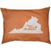 East Urban Home Richmond Virginia Indoor Dog Pillow Metal in Orange | 7 H x 50 W x 40 D in | Wayfair BB896BBBCCB44CF9905CF622AB7DCD01