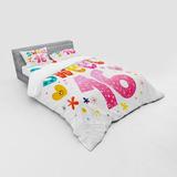 East Urban Home Pink/White Modern & Contemporary Duvet Cover Set in Pink/Yellow | Queen Duvet Cover + 3 Additional Pieces | Wayfair