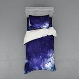 East Urban Home Dreamy Night w/ Stars Clouds Comets Ethereal Evening Surreal Calm Scene Picture Duvet Cover Set in White | Wayfair