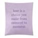 East Urban Home Polyester Handwritten Love Is a Choice Quote Tapestry Polyester in White/Indigo | 36 H x 26 W in | Wayfair