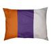 East Urban Home Clemson Stripes Pillow Metal in Orange/Indigo | 7 H x 50 W x 40 D in | Wayfair A48433CE67624968B1F53B89207D20A2