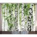 East Urban Home Woodland Floral Semi-Sheer Rod Pocket Curtain Panels Polyester in Brown | 96 H in | Wayfair A70F953F665C49979982E9EFB8C22BDD
