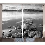 East Urban Home Semi-Sheer Rod Pocket Curtain Panels Polyester in Brown | 84 H in | Wayfair 4E5F9B0E19E3482283A13EAC9D820569