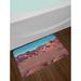 East Urban Home Mountain Argentina Desert Sand Hike Mother Nature Volcano Bath Rug Polyester in Brown/Red | 17.5 W x 0.2 D in | Wayfair