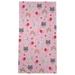 East Urban Home Festive Hol Cats Bath Towel Polyester in Pink | 60 H x 30 W in | Wayfair B3A819762A48449C82348545B12F98BA