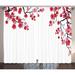 East Urban Home Floral Semi-Sheer Rod Pocket Curtain Panels Polyester in Brown | 90 H in | Wayfair 2D4702037A3A4FE8A9C6005DACF25F2F