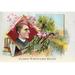 Buyenlarge 'James Whitcomb Riley' by Sweet Home Family Soap Painting Print in Brown/Green/Pink | 28 H x 42 W x 1.5 D in | Wayfair