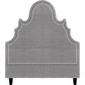 My Chic Nest Amalie Upholstered Panel Headboard Polyester in Black/Brown | 75 H x 77 W x 5 D in | Wayfair 574-101-1160-CK