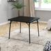 Flash Furniture Monroe Lightweight Portable Folding Table w/ Collapsible Legs Metal in Black | 27.75 H x 33.5 W x 33.5 D in | Wayfair JB-2-GG