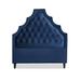 My Chic Nest Lexi Panel Headboard Upholstered/Velvet/Polyester/Cotton in Black | 65 H x 58 W x 5 D in | Wayfair 520-101-1160-F