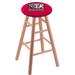 Holland Bar Stool NCAA 24" Bar Stool Wood/Plastic/Acrylic in Brown | 24 H x 18 W x 18 D in | Wayfair RC24OSNatAL-Ele