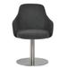 sohoConcept Gazel Arm Round Dining Chair Upholstered/Metal in Gray | 33 H x 21 W x 22 D in | Wayfair GAZA-ROU-POL-006