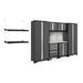 NewAge Products Bold Series 9 Piece Garage Storage Cabinet Set Steel in Gray | 77.25 H x 108 W x 18 D in | Wayfair 50754