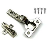 Salice 110 Degree Inset Self Closing Frameless Concealed Hinge, Steel in Black/Yellow | 5 H x 4 W in | Wayfair SLC-HNG-110-9-IN-5
