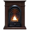 ProCom Heating Vent Free Natural Gas/Propane Fireplace, Ceramic in Brown | 36.5 H x 27.75 W x 12.5 D in | Wayfair FS100T-CH