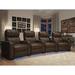 Red Barrel Studio® 147" Wide Home Theater Seating w/ Cup Holder in Black | 44 H x 147 W x 44 D in | Wayfair RDBL5231 45421534