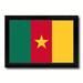 Spot Color Art 'Cameroon Country Flag' Framed Print on Canvas in Green | 19 H x 27 W x 1 D in | Wayfair 6529WB1927