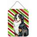 The Holiday Aisle® Candy Cane Holiday Christmas Print on Plaque Metal in Green/Red | 16 H x 12 W x 0.02 D in | Wayfair THLA3549 39946765