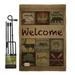 Breeze Decor Call of the Wilderness Nature Outdoor Impressions Decorative 2-Sided Polyester 19 x 13 in. Flag Set in Brown | 18.5 H x 13 W in | Wayfair