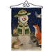 Breeze Decor Lodge Snowmen Winter Wonderland Impressions 2-Sided Burlap 19 x 13 in. Garden Flag in Black/Brown | 18.5 H x 13 W x 1 D in | Wayfair