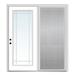 Verona Home Design Internal Grilles Clear Prehung Patio Door Metal | 80 H x 64 W x 1.75 D in | Wayfair ZZ20531R