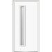 Verona Home Design 1-Lite Painted Steel Spotlight Prehung Front Entry Door Metal in White | 36 W in | Wayfair ZZ352510L