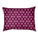 Tucker Murphy Pet™ Campion Argyle Skulls Outdoor Dog Pillow Polyester in Red/Pink/Black | 14 H x 42.5 W x 14 D in | Wayfair