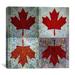 Winston Porter Canada Flag Maple Leaf #7 Graphic Art on Canvas in Gray/Red | 18 H x 18 W x 1.5 D in | Wayfair CFD418A3308D45FDAD35156AC707C196