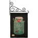 Breeze Decor Filled w/ Love 2-Sided Burlap 19 x 13 in. Garden Flag in Black/Green | 18.5 H x 13 W in | Wayfair BD-VA-GS-101051-IP-DB-03-D-US16-SB